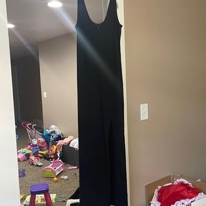 Black Dress with slit!